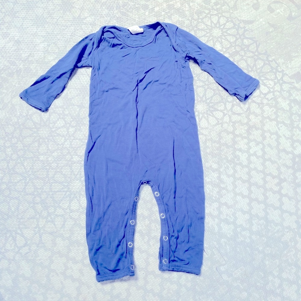 Kate Quinn 6-12m Blue Onesie with Legs